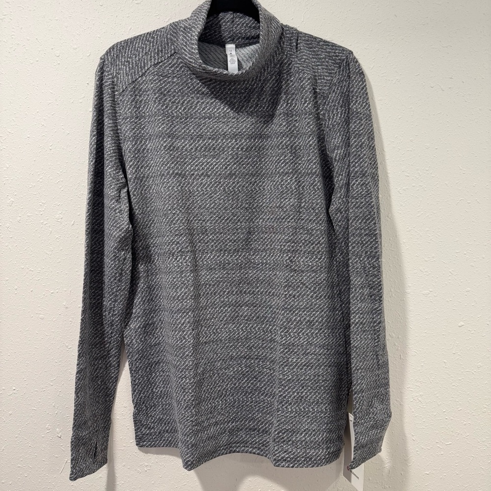 Lululemon Athletica Ready to Rulu Gray Patterned Turtleneck